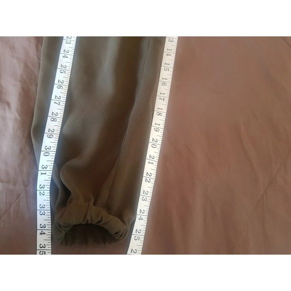 Express Womens Pants Grandmacore Green Joggers Drawstring Ankle Mid Rise Size XS - Picture 11 of 12